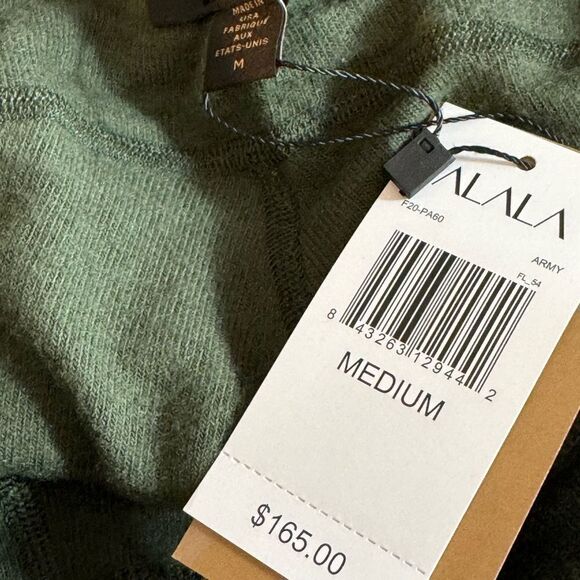 Alala SweatPants Womens Size‎ Medium High Rise Jogger Army Green athleisure knit - Picture 13 of 15